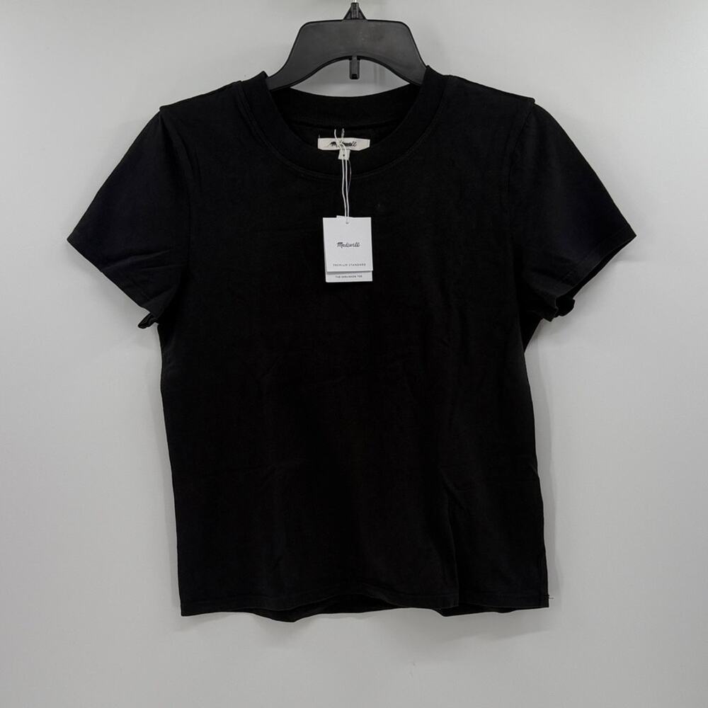 Madewell Women's Premium Standard 01. The Shrunken Tee - Black - M - NWT